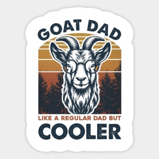 Goat Like A Regular Dad But Cooler Sticker